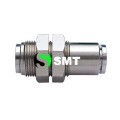 New Design Double Oring Push in Pneumatic Metal Fitting